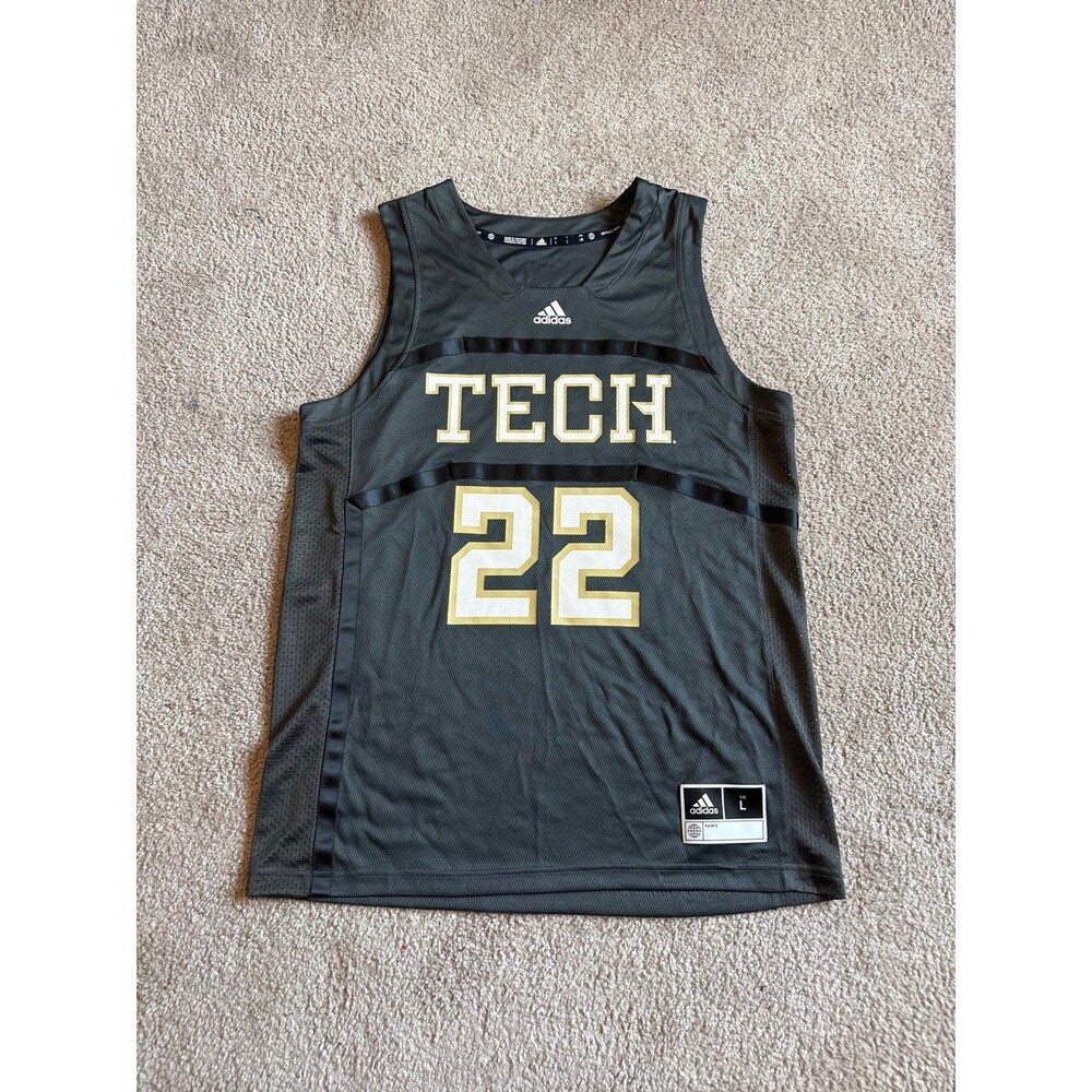 Georgia Tech Yellow Jackets Adidas Men’s Basketball Jersey Size Large